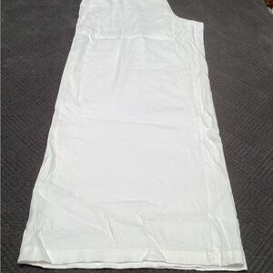 I.N.C. White Wide Leg Pants, size XL, side pockets, bright white.   139